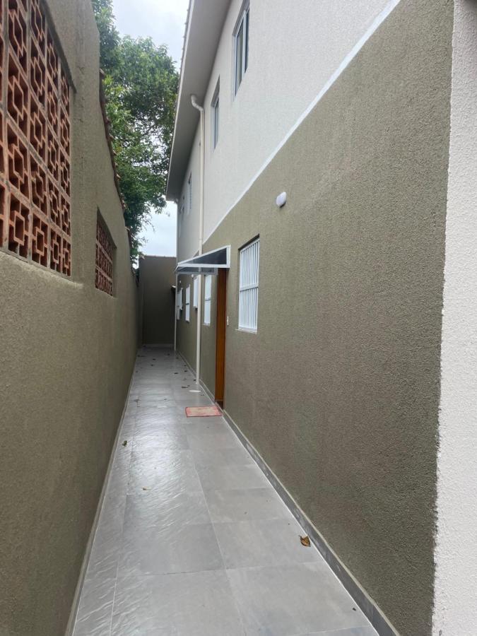 הוילה Casa Novinha - Praia Grande - Mirim - 3 Quadras Da Praia Wi-Fi מראה חיצוני תמונה